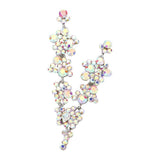Bubble Stone Cluster Dangle Evening Earrings - Madeline Love - Flyclothing LLC