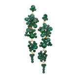 Bubble Stone Cluster Dangle Evening Earrings - Madeline Love - Flyclothing LLC
