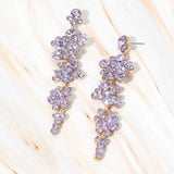 Bubble Stone Cluster Dangle Evening Earrings - Madeline Love - Flyclothing LLC
