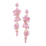Bubble Stone Cluster Dangle Evening Earrings - Madeline Love - Flyclothing LLC