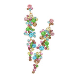 Bubble Stone Cluster Dangle Evening Earrings - Madeline Love - Flyclothing LLC