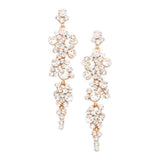Bubble Stone Cluster Dangle Evening Earrings - Madeline Love - Flyclothing LLC