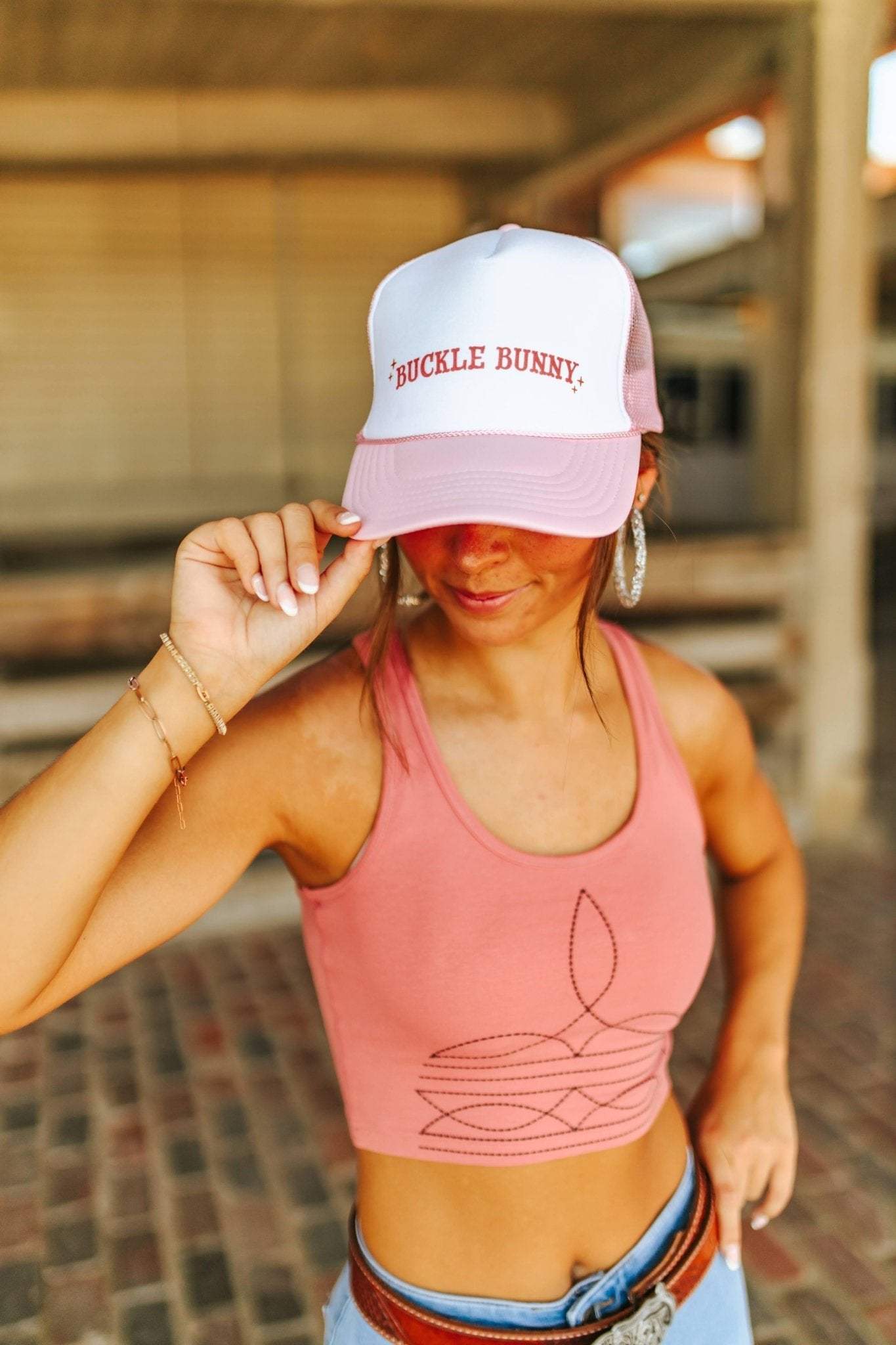 Buckle Bunny Trucker Hat - Wild Junkie - Flyclothing LLC