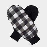 Buffalo Check Plaid Puffer Gloves - Madeline Love - Flyclothing LLC