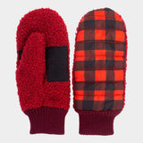 Buffalo Check Plaid Puffer Gloves - Madeline Love - Flyclothing LLC