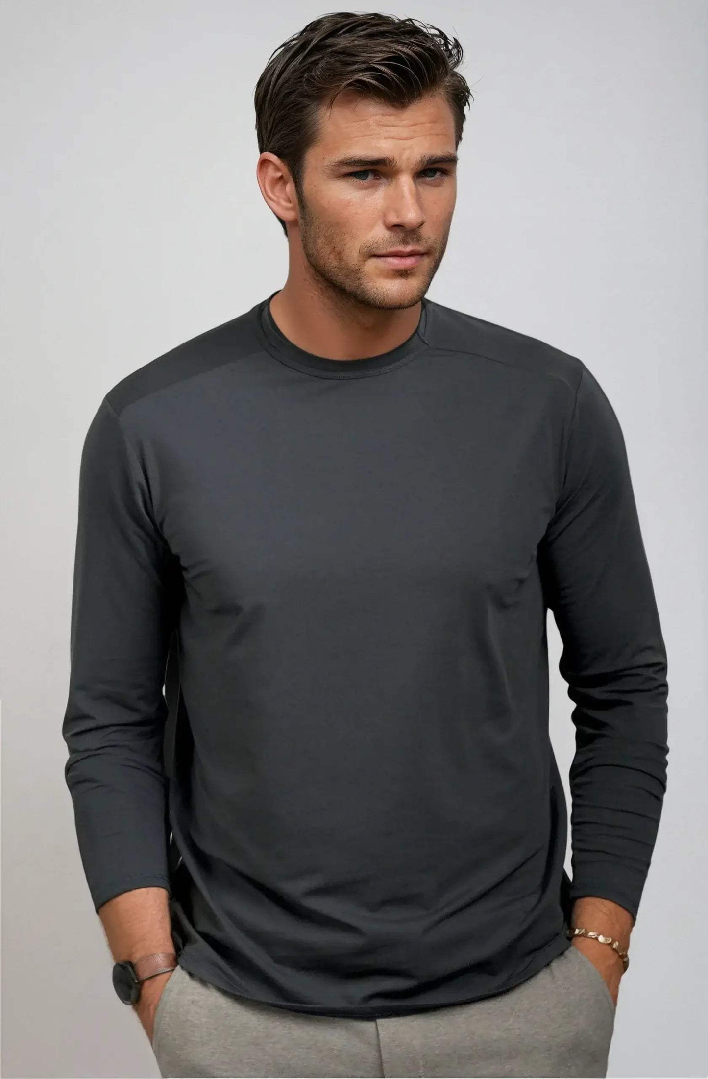 Buki Cinqo Long Sleeve Tech Tee - Blue Night - Buki - Flyclothing LLC