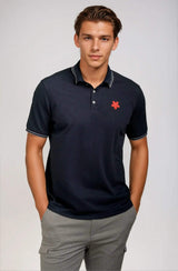 Happy Polo Shirt - Navy - Buki - Flyclothing LLC