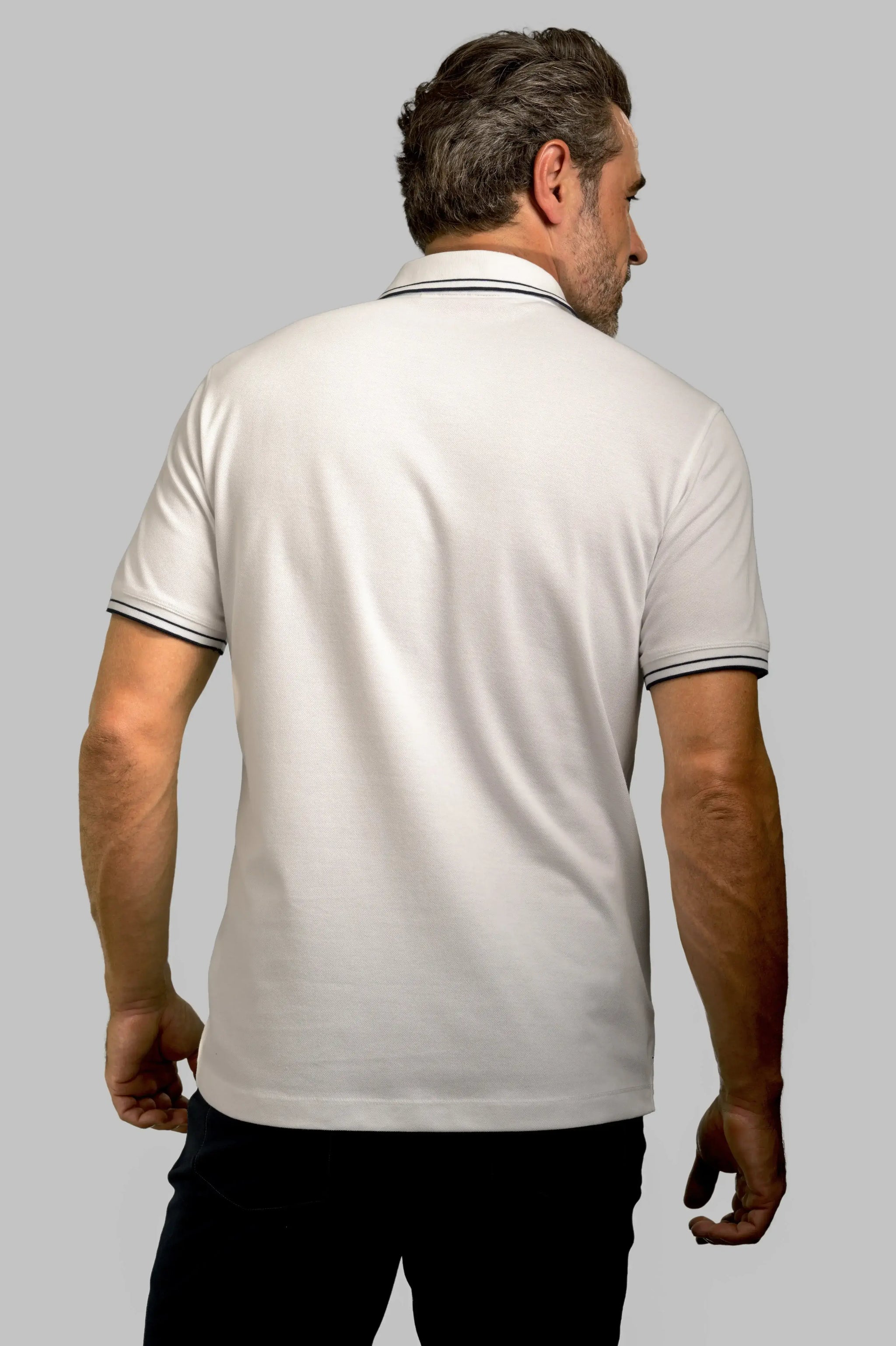 Pocket Polo Shirt - White - Buki - Flyclothing LLC