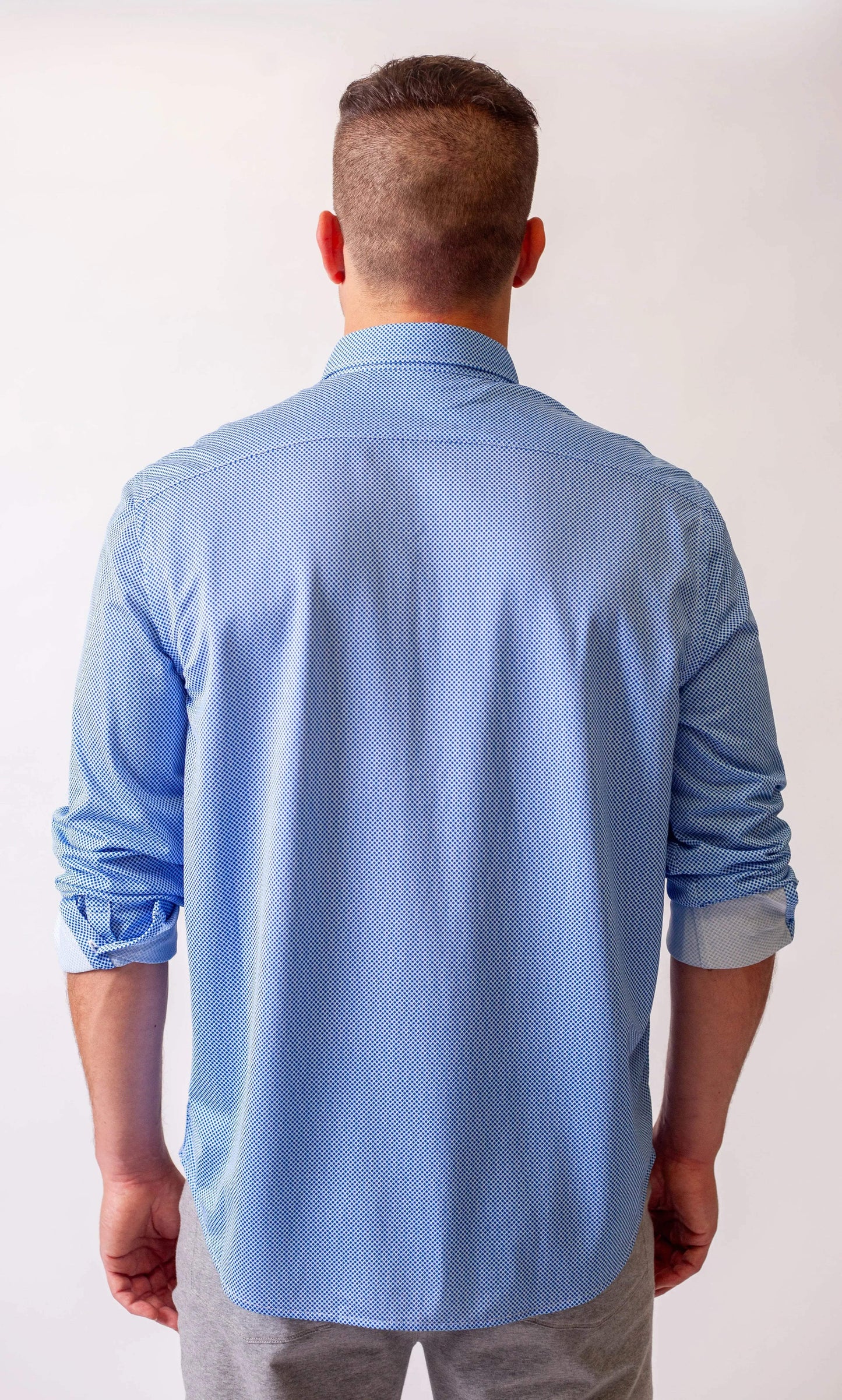 Studio Dot Long Sleeve Tech Shirt - Blue - Buki - Flyclothing LLC