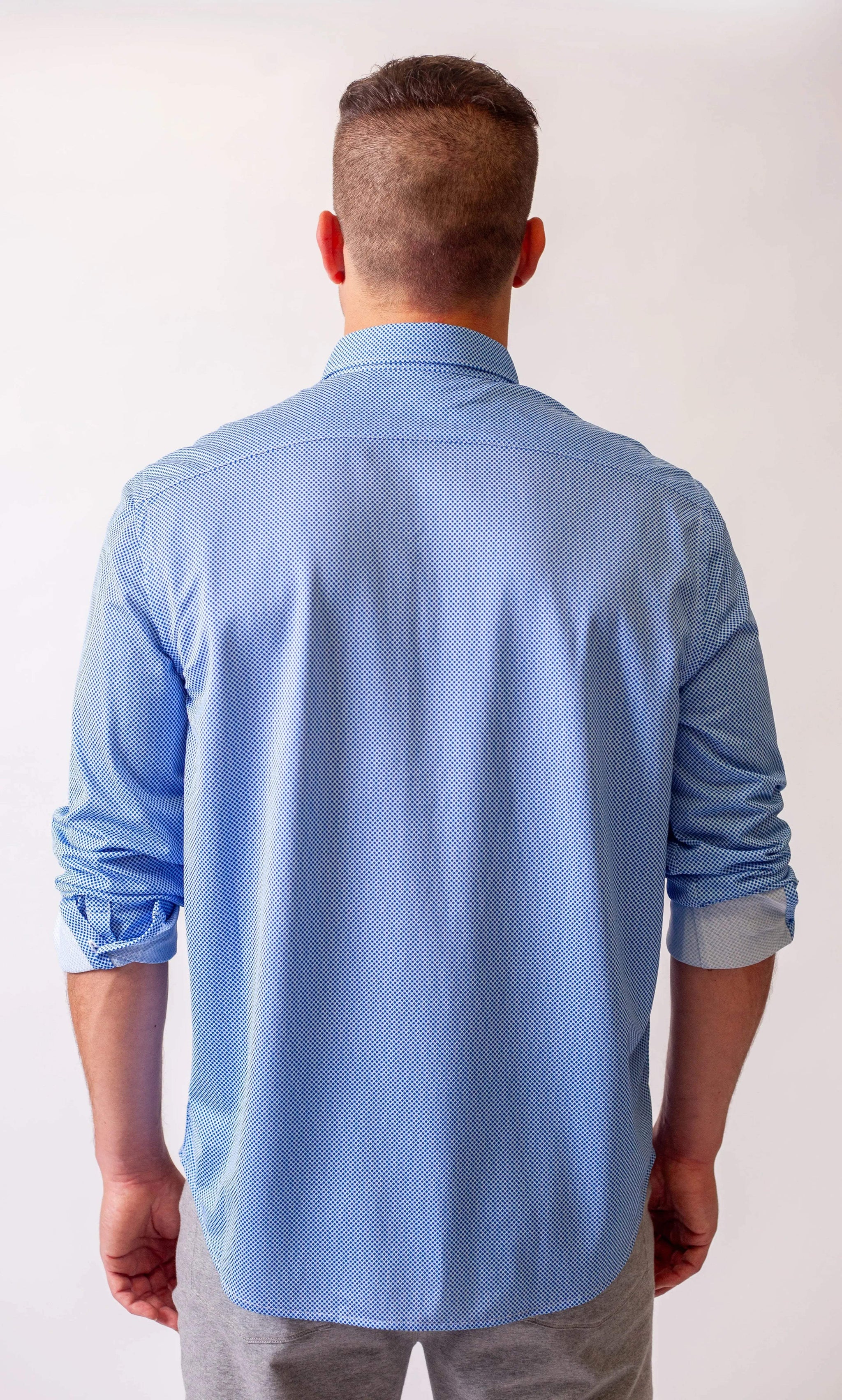 Studio Dot Long Sleeve Tech Shirt - Blue - Buki - Flyclothing LLC