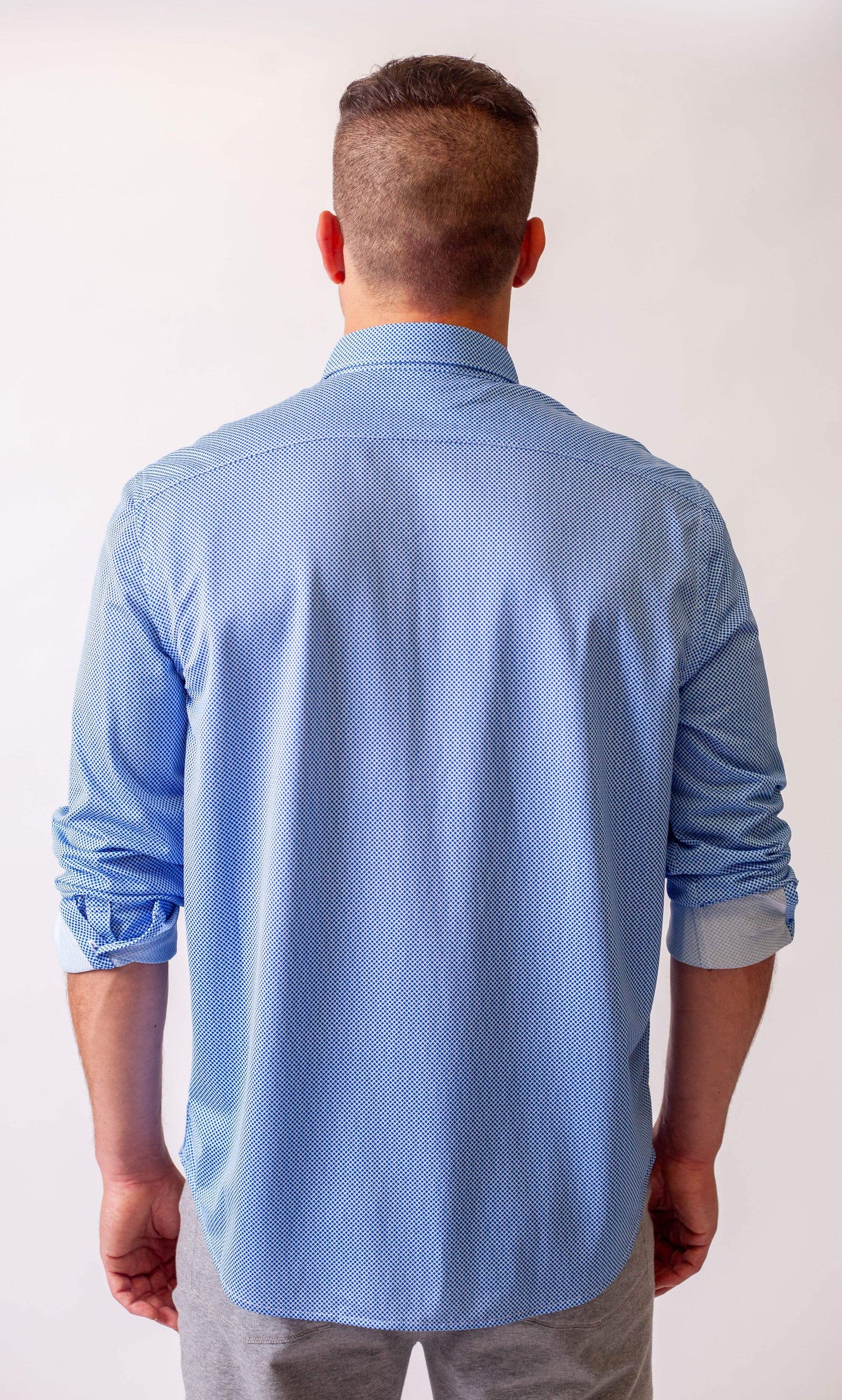 Studio Dot Long Sleeve Tech Shirt - Blue - Buki - Flyclothing LLC
