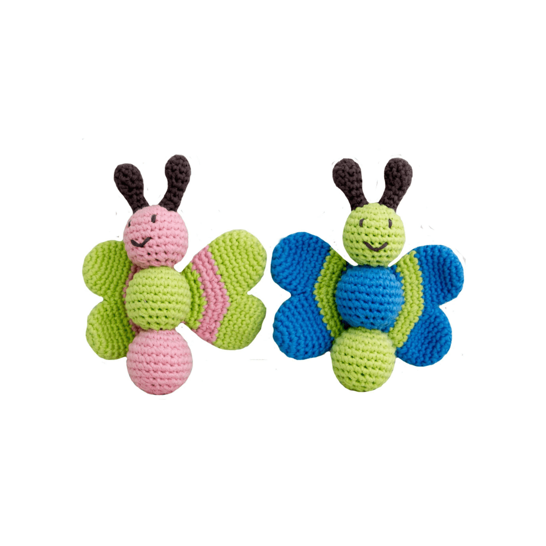Butterfly baby rattle - bebemoss.com - Flyclothing LLC