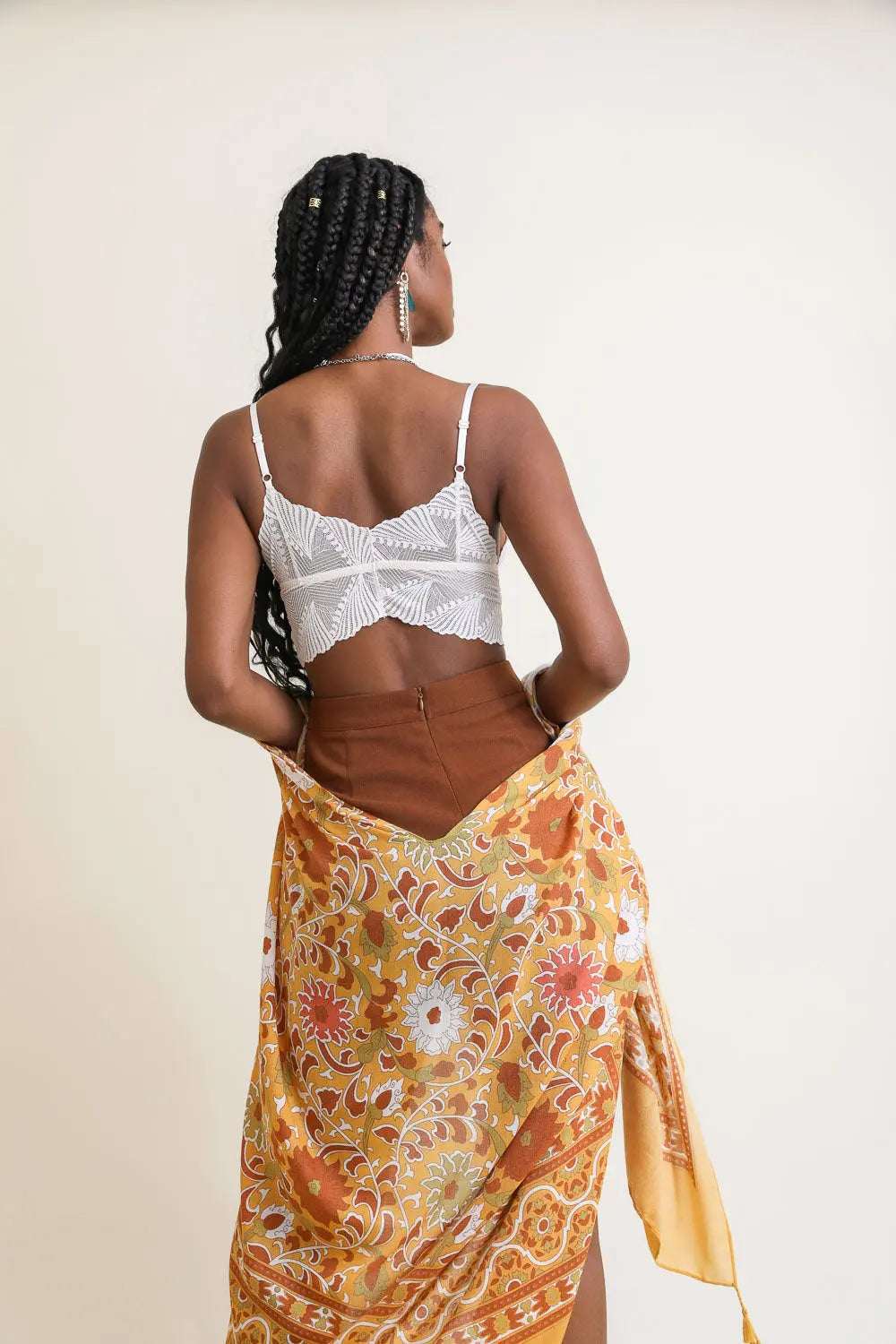 Butterfly Scallop Lace Bralette - Boho Clothing and Accessories - Flyclothing LLC