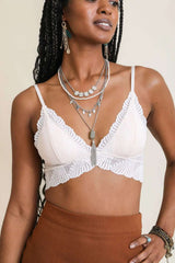 Butterfly Scallop Lace Bralette - Boho Clothing and Accessories - Flyclothing LLC