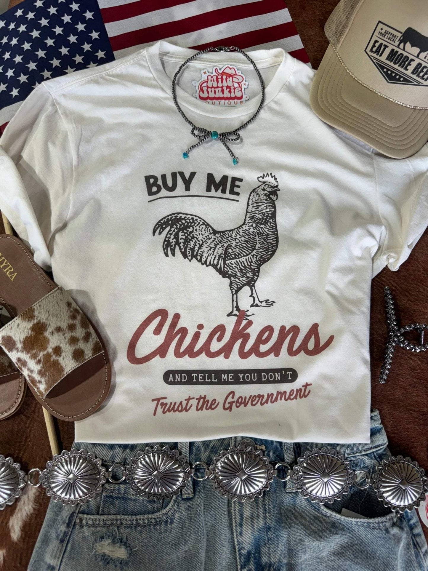 Buy Me Chickens Graphic Tee - Wild Junkie - Flyclothing LLC