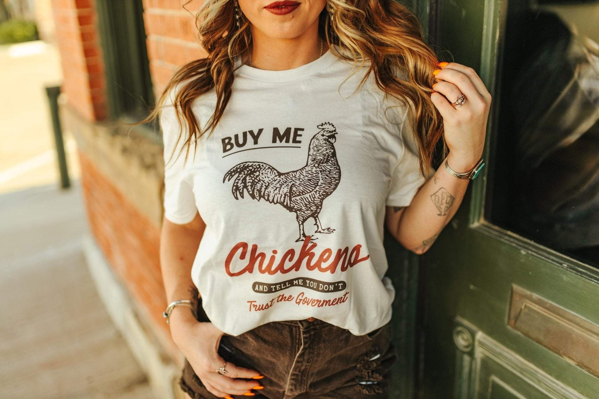 Buy Me Chickens Graphic Tee - Wild Junkie - Flyclothing LLC