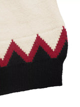Chevron Pattern Long Sleeve Sweater - Trendsi - Flyclothing LLC
