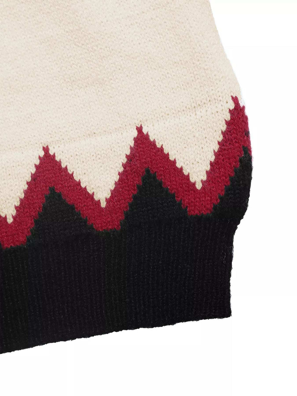 Chevron Pattern Long Sleeve Sweater - Trendsi - Flyclothing LLC