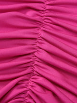 Backless One-Shoulder Ruched Bodycon Maxi Dress - Trendsi - Flyclothing LLC