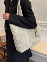 Quilted Nylon Large Tote Bag - Trendsi - Flyclothing LLC