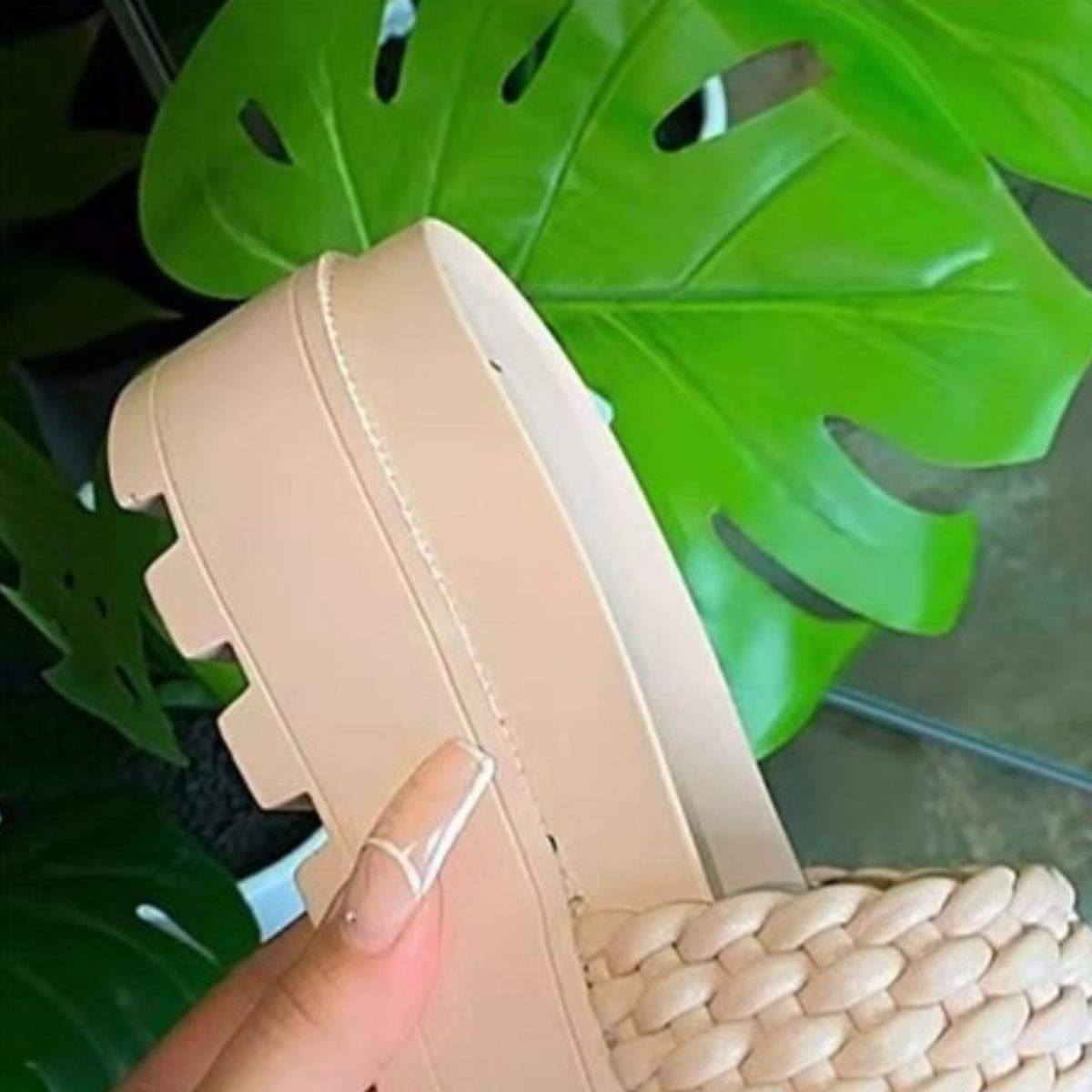 PU Leather Open Toe Platform Sandals - Trendsi - Flyclothing LLC