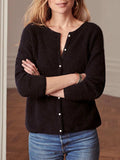 Button Down Long Sleeve Sweater - Trendsi - Flyclothing LLC