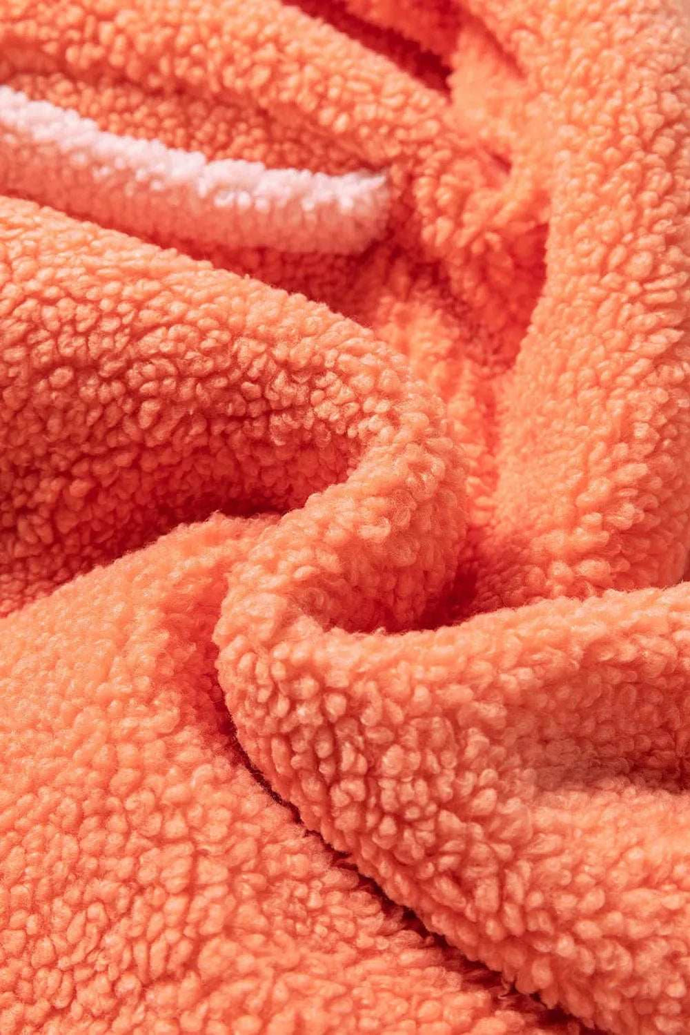 Contrast Half Zip Long Sleeve Sweatshirt - Trendsi - Flyclothing LLC