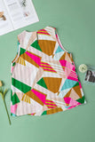 Color Block Round Neck Tank - Trendsi - Flyclothing LLC