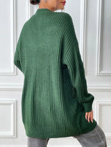 Open Front Drop Shoulder Cardigan - Trendsi - Flyclothing LLC