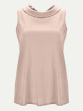 Full Size Round Neck Sleeveless Top - Trendsi