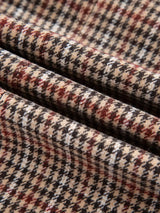Houndstooth Lapel Collar Blazer - Trendsi - Flyclothing LLC