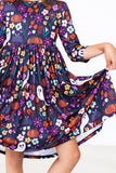 Fangtastic 3/4 Sleeve Pocket Twirl Dress - Mila & Rose ®