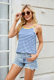 Contrast Striped Round Neck Cami - Trendsi