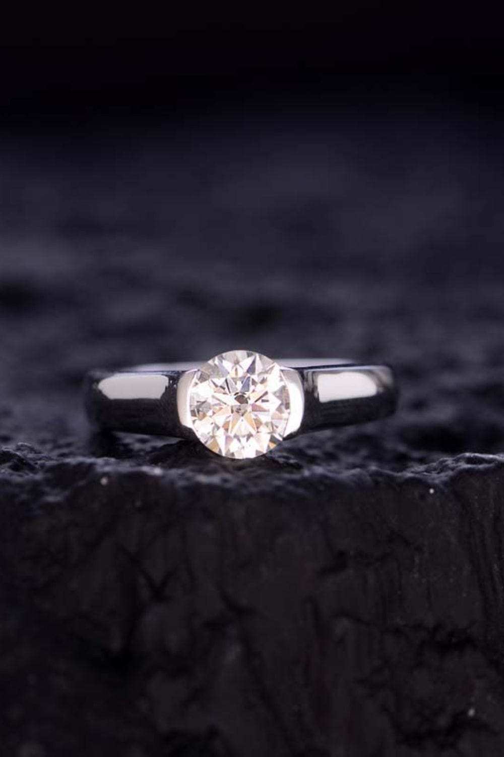 1.5 Carat Moissanite 925 Sterling Silver Ring - Trendsi - Flyclothing LLC