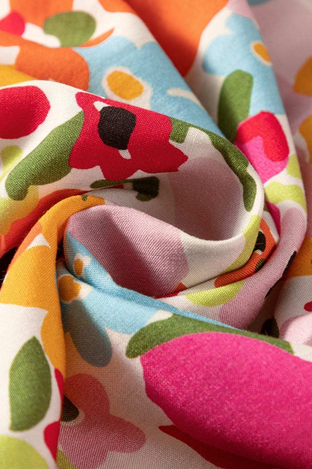 Printed Round Neck Half Sleeve Blouse - Trendsi - Flyclothing LLC