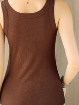 Scoop Neck Tank Top - Trendsi - Flyclothing LLC