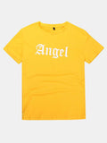 Perfee ANGEL Round Neck Short Sleeve T-Shirt - Trendsi - Flyclothing LLC