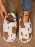 Animal Print Faux Fur Slippers - Trendsi - Flyclothing LLC