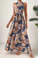 Tied Floral Sleeveless Dress - Trendsi - Flyclothing LLC