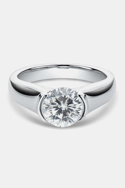 1.5 Carat Moissanite 925 Sterling Silver Ring - Trendsi - Flyclothing LLC