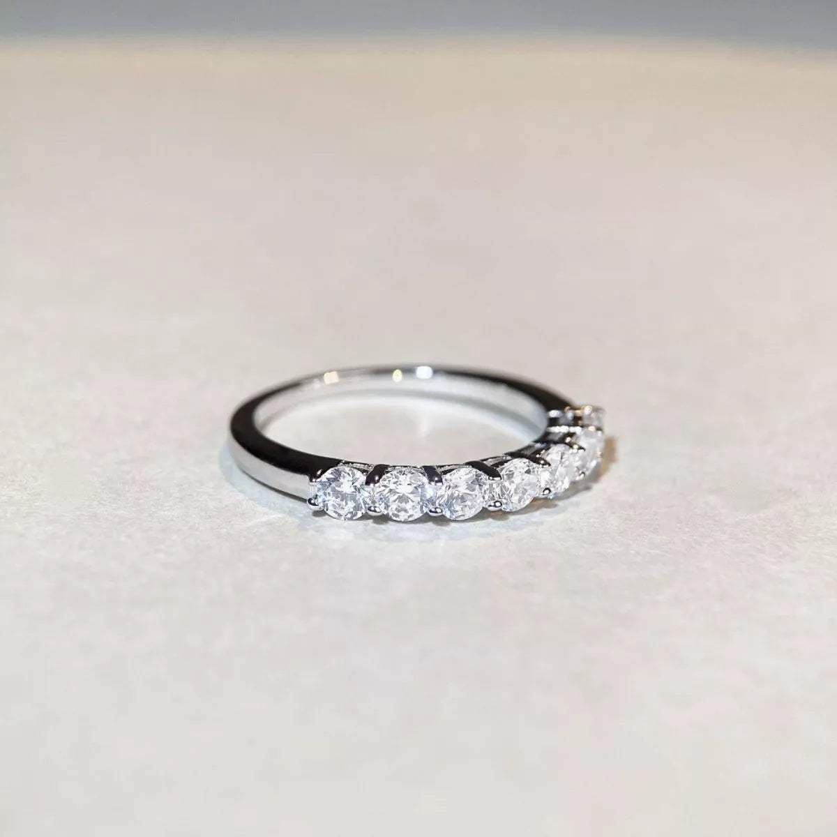 925 Sterling Silver Zircon Ring - Trendsi - Flyclothing LLC