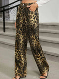 Leopard Jeans with Pockets - Trendsi - Flyclothing LLC