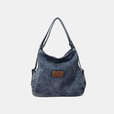 Adjustable Strap Denim Shoulder Bag - Trendsi - Flyclothing LLC