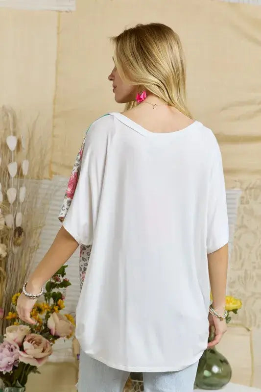 ADORA Colorblock Casual Knit Tunic Top - Trendsi - Flyclothing LLC
