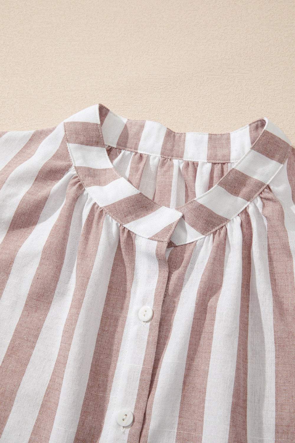 Stripe Button Down Sleeveless Shirt - Trendsi - Flyclothing LLC