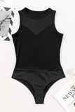 Round Neck Sleeveless Bodysuit - Trendsi - Flyclothing LLC