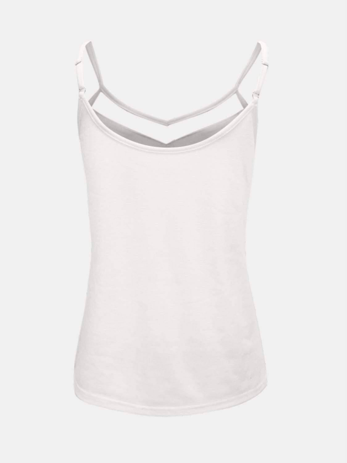 Full Size V-Neck Spaghetti Strap Cami - Trendsi - Flyclothing LLC