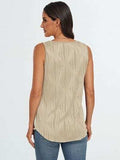 Round Neck Wide Strap Tank - Trendsi - Flyclothing LLC