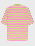 Striped Round Neck Half Sleeve T-Shirt - Trendsi - Flyclothing LLC