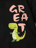 Children's Dinosaur Graphic Sweatshirt and Pants Set - Trendsi